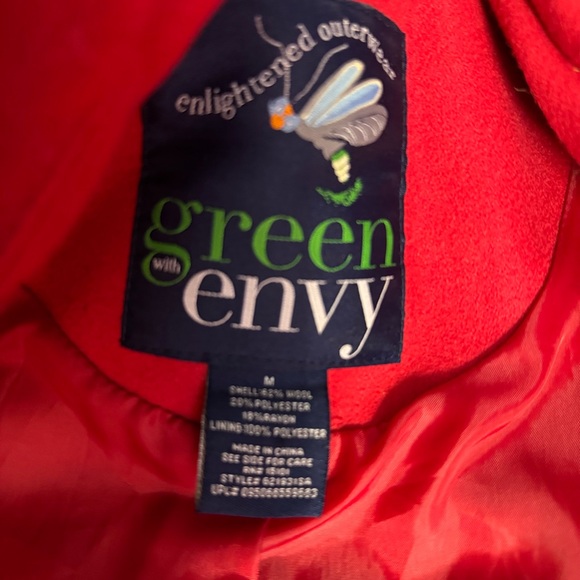 Women’s size medium red coat(like peacoat only a little shorter) Brand New - Picture 2 of 13